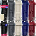 10 PACK- Shaker Bottles med Wire Whisks för proteinblandningar | Leakproof Blender Shaker Bottle Pack | BPA-Free & Dishwasher Safe | 5 Stor 28 oz & 5 Small 20 oz Shaker Bottle | Cups för Shakes