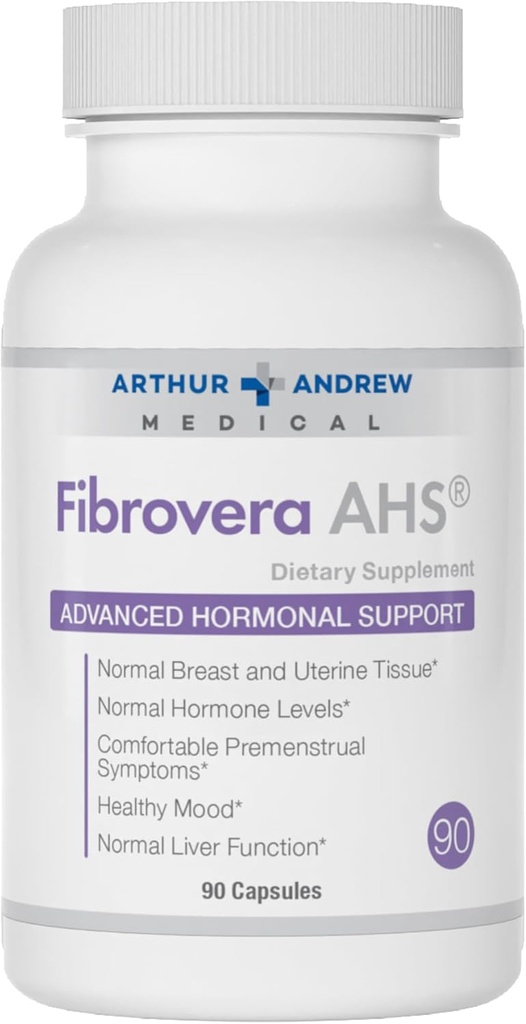 Arthur Andrew Medical, Fibrovera, Women's Enzyme och Botanical Blend för Hormone Balance, 90 kapslar