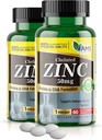 Amerika Medic & Science Chelated Zink 50 mg Kosttillskott (2 Pack med 60 tabletter) Immun Booster och kraftfulla antioxidantpiller för vuxna män och kvinnor | Mycket absorberbara mineraler, förbättrar humör och sömn
