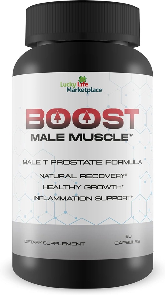 Boost Male - Maximal styrka Prostate Support för män - Främja Full Bladder Emptying Day & Night - Stöd förbättrat blodflöde med grönt te - Mäns Prostate Health Supplement - Urinary Support
