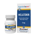 Superior Source Melatonin 5 mg - Hälsosam sömnstödstillägg för vuxna - Melatonin Formel med kamomillhjälpmedel Relaxation & Restful Sleep - 60 Sublingual Dissolving Tablets