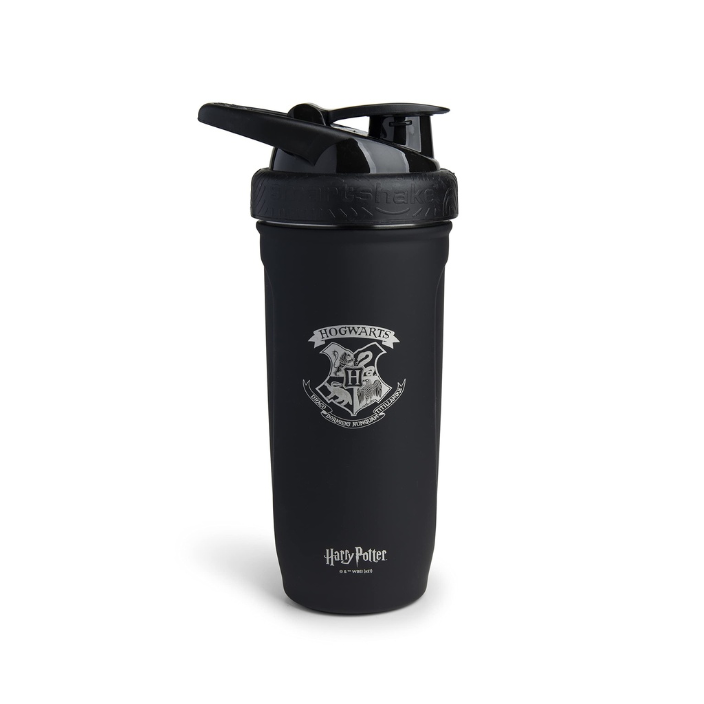 Smartshake Reforce Stainless Steel Harry Potter Hogwarts Crest Shaker Bottle (900 ML /30oz) | Light Weight Resistance Sports Shaker Bottle med ett mjukt lock | Leakproof, BPA Free & DEHP Free