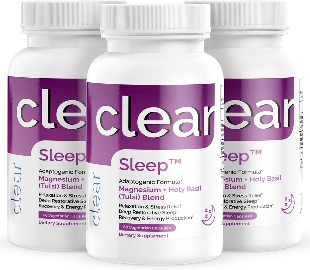 Sömn komplettera med helig basilika och magnesium (3pk)
