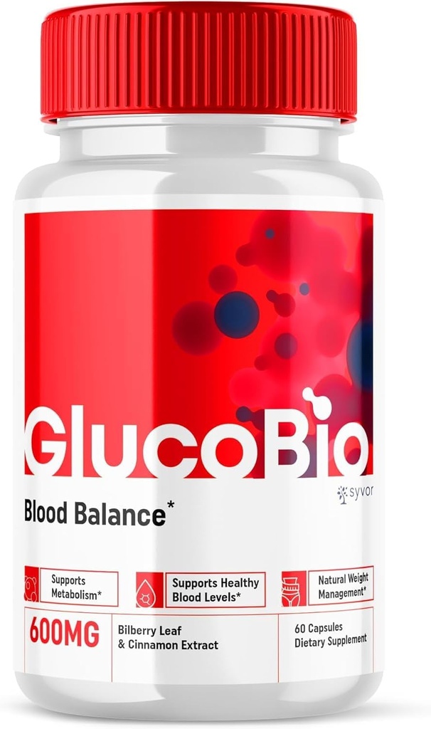 GlucoBio Health and Wellness Support Capsules Gluco Bio Pills, Gluco Bio Natural Vitamin Overall Health and Wellness Formula Glycogen Support Supplement, BioGluco Multivitamin Capsules (60 Capsules)