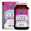 Garden of Life Multivitamin för kvinnor, Vitamin Code Women's Multi - Whole Food Womens Multi Vitamins, Iron, Folate not Folic Acid, Vitamin A och Probiotics for Womens Energy, 120 Vegetariska kapslar
