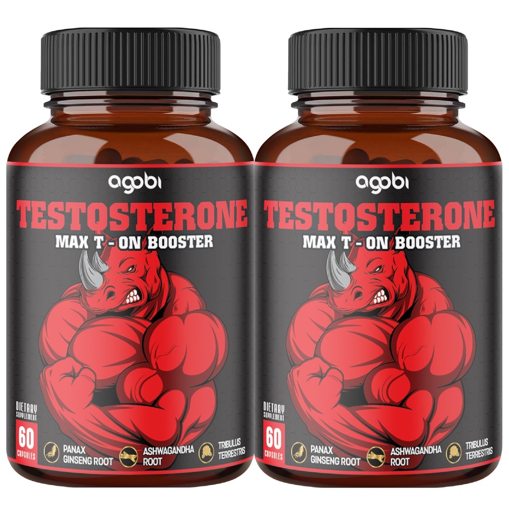 2 Packs 60 kapslar - 11 örter kombinerade med Ginseng, Ashwagandha, Tribulus & More.