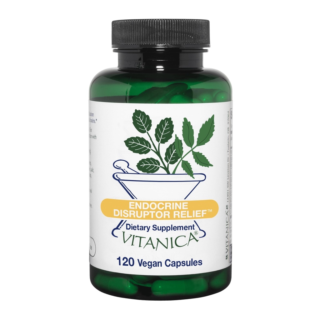 Vitanica Endocrine Disruptor Relief, Liver Detox Cleanse Support, Dr Formulerad Liver Support Supplement med Calcium D-Glucarate, ALA, NAC, L-Glycine & More, Vegan, 120 kapslar