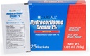 CareAll Hydrocortisone Cream 1% (25 Pack), 0,9gr Foil Packet. Maximal styrka formulering, Anti-Itch Rash Skin Cream Relieves Itching, Eczema, Insect Bites, Poison Ivy och Psoriasis