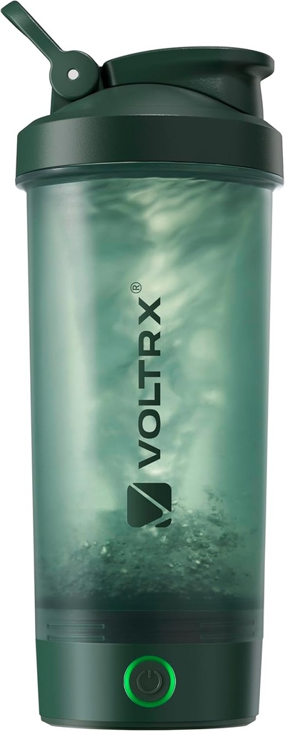 VOLTRX Protein Shaker Bottle, Merger USB C Rechargeable Electric Protein Shake Mixer, Shaker Cups för Protein Shakes och Meal Replacement Shakes, BPA Free, 24oz