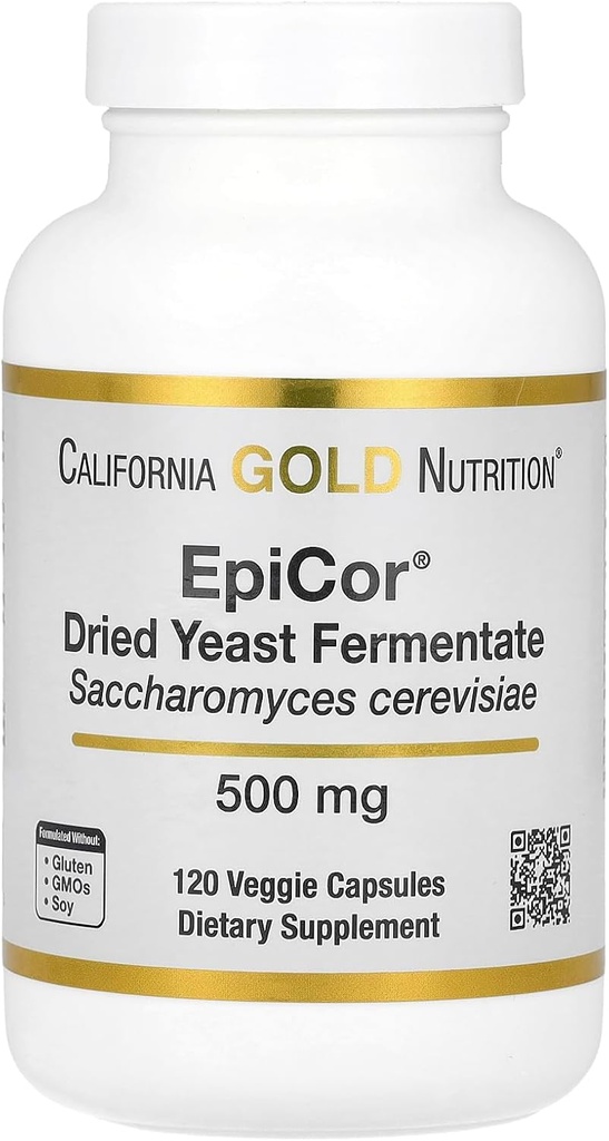 Kalifornien Gold Nutrition Epicor®, Dried Yeast Fermentate, 500 mg, 120 Veggie Capsules