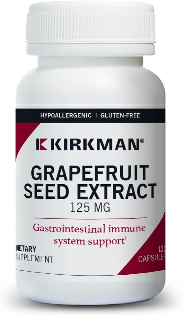 Grapefrukt Seed Extract 125 mg kapslar - Hypoallergen, 120 räkna