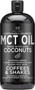 Radha Beauty Premium MCT Oil Made endast från Non-GMO Coconuts - 15.8oz. Keto, Paleo, Gluten Free och Vegan Godkänd.