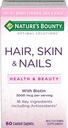 Naturens Bounty Hair, Skin och Nails Caplets 60 ea (Pack of 5)