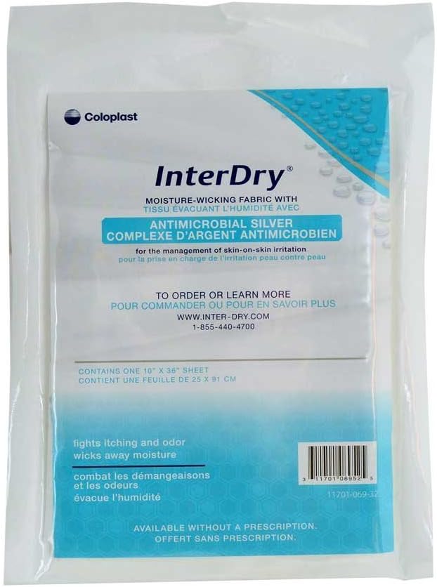 DSS Coloplast InterDry Textile med antimikrobiell Silverkomplex 10 "x 36" (1 Var)