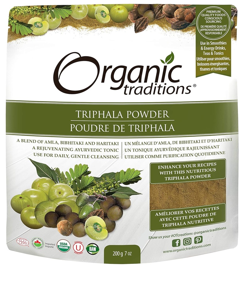 Organiska traditioner organiskt pulver, Triphala, 7 Ounce