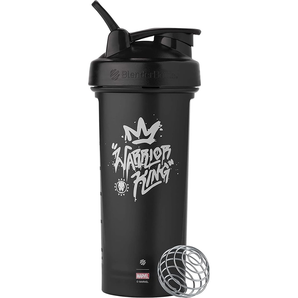 BlenderBottle Marvel Classic V2 Shaker Bottle Perfekt för Protein Shakes och Pre Workout, 28-Ounce, Warrior King