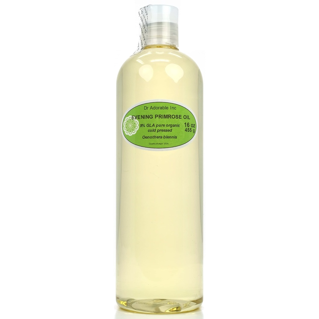Dr Adorable - 16 oz - Evening Primrose Oil - 100% ren naturlig organisk kallpressad