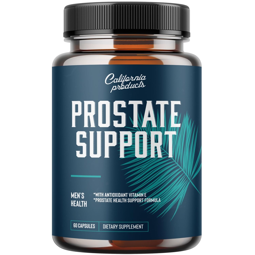 Prostate Support Supplement för män, Pygeum med Pure Saw Palmetto Berries Extract Vitamins Zinc Plant Sterol Complex Easy Urinary Flow Mens Health