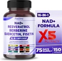NAD+ Trans-Resveratrol Berberine Quercetin Fisetin Milk Thistle – Tillverkad i USA