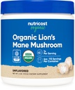Nutricost Organic Lion Mane Mushroom Powder 4oz - Certifierad USDA Organic