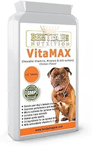 Bestia K9 Nutrition VitaMAX tuggbara Dog Multi-Vitamin och Trace Minerals. Premium kvalitet hund tillskott. Tillverkad i Europa.