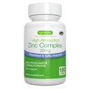 Igennus Clean Chelated Zink 25mg med Copper, Fullt Reaged Picolinate & Bisglycinate, High Absorption Complex, Supplement for Women & Men, Lab Verified, Non-GMO, Immune & Skin Support, 6 månaders leverans