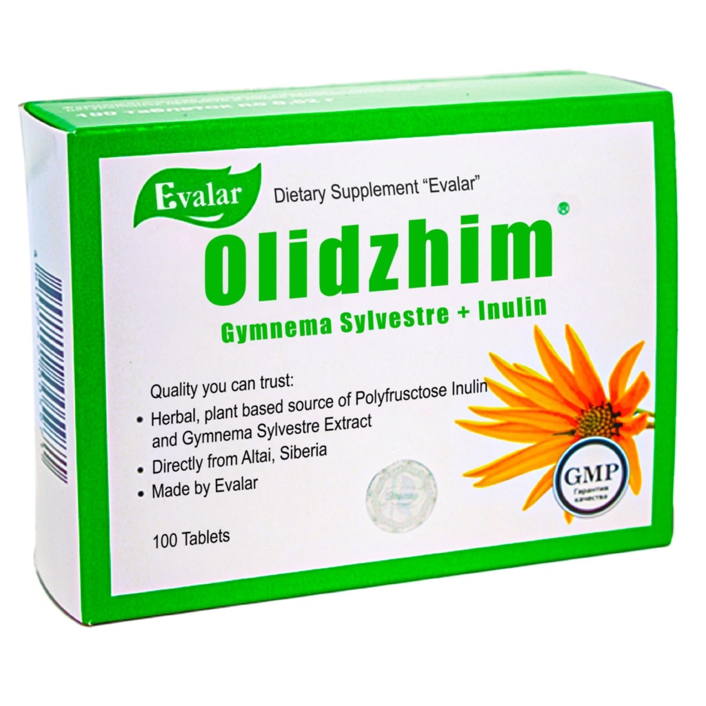 Evalar Gymnema Sylvestre Inulin Olidzhim Herb 100 Tabs Altai Sibirien