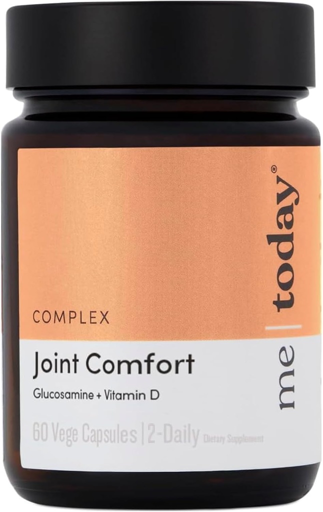 Jag idag Joint Comfort Supplement - Glucosamine, Chondroitin & Vitamin D för Joint Mobility & Bone Support - Ren Formel för Män & Kvinnor - 60 Vege Capsules