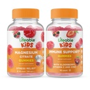 Livliga Magnesium Kids + Immune Support Kids, Gummies Bundle - Great Tasting, Vitamin Supplement, Gluten Free, GMO Free, Chewable Gummy