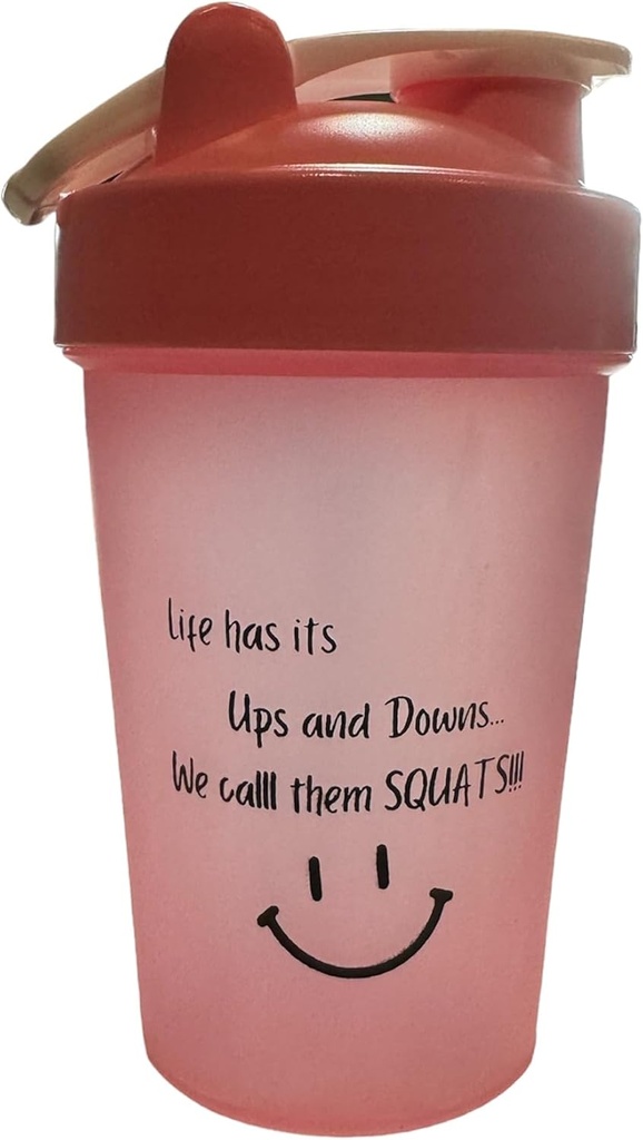 Protein Shaker Bottle, ShakeELITE - 13oz BPA-Free Blender med säkert läckande Lid & Mixing Ball - Perfekt för gym, fitness och on-the-Go Nutrition