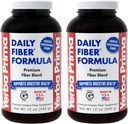 Yerba Prima Daily Fiber Formelpulver - 12 oz (Pack of 2) - Löslig & Olöslig Dietary Fiber Supplement - Colon Cleanse - Gut Health - Vegan, Non-GMO, Gluten-Free