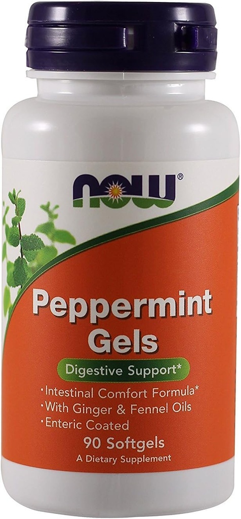 Nu Foods Peppermint Gels - 90 mjukgels (Pack of 3)