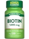 Naturens Sanning Biotin 1000mcg | 120 tabletter | Vegan, icke-GMO, Gluten fri tillägg