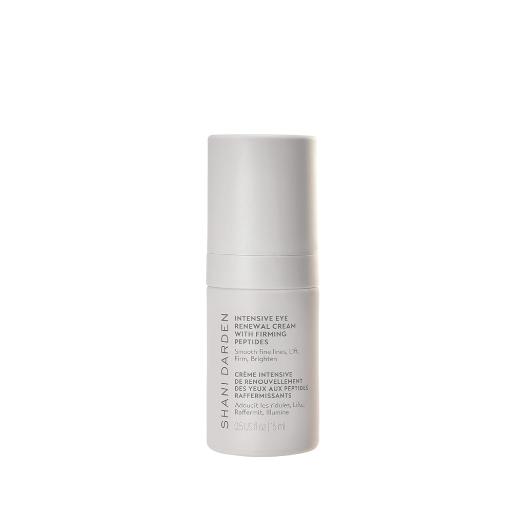 SHANI DARDEN Intensive Eye Renewal Cream, Hydrating Under Eye Cream för mörka cirklar, Fina linjer, rynkor och kråkor fötter med Niacinamide, Shea Butter & Ceramide, Crease-Free & Makeup-Ready, 0,50 fl oz