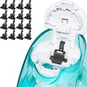 FireAnt Silicone Saline Pods Refills Tillbehör Kompatibla med Navage Nasal Care, 16 Pack Återanvändbar Silikon Salt Pads Refills Replacements, Easy Operation (Black 16 Packs)