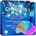 Eye Gel Pads (24 Pairs) - Under Eye Patches for Puffy Eyes, Wrinkles, Dark Circles, Natural Collagen Eye Gels, Under Eye Mask Patches för ansikte mot lugn Puffiness, Eye Bags