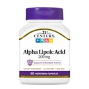 21st Century Healthcare Alpha Lipoic Acid 200 mg, 60 greve vegetariska kapslar