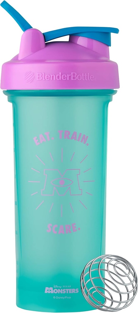 BlenderBottle Pixar Classic V2 Shaker Bottle Perfekt för Protein Shakes och Pre Workout, 28-Ounce, Monsters Inc.