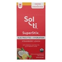 Organiska elektrolyter + Hydration Drink Mix, Superfood Hydration Sticks, SuperStix av Sol-ti, Non-GMO, Vegan, Strawberry Lemon, 14 Single-Serving Sticks