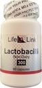 LifeLink Lactobacilli Complex | 10 miljarder CFU | 60 kapslar | Microbiome Support, Healthy Bowel Movements | Gluten Free & Non-GMO | Tillverkad i USA