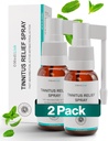 Medilisk Tinnitus Relief Spray - Stöder Tinnitus Relief för Ringing Ears - Herbal Ear Care Products - Tinnitus Behandlingar Prevention - Non-Steroidal & Hypoallergenic - 1 Fl Oz - Pack med 2