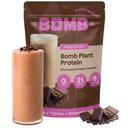Bomb Co. Bomb Plant Protein, Proteinpulver med 21g Protein, Aminosyror, Zero Sugar, Pea Protein, Cocoa, Chia Seeds, Pumpkin Seeds, Vanilla & Monk Fruit, Gluten Free, Chocolate Flavor, 20 Srvgs