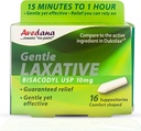 Bisacodyl Laxative Suppository | USP 10mg för snabb, Gentle Constipation Relief | Comfort-Shaped, Pack av 16 Suppositories