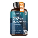 WeightWorld Micronized Creatine Monohydrate 3000mg Vegan tabletter | Muscle Strength & Recovery Booster | 3 månader Supply - 270 flikar | Kreatin för kvinnor och män | Non-GMO, Gluten-Free | 3 tabletter per dag