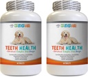 Hund Breath tabletter - Avancerad tänder hälsa för hundar - kämpar dålig andedräkt - bästa tuggummi och tänder - Vitamin c för hundar piller - 120 tabletter (2 flaskor)