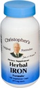 Christophers ursprungliga formler Herbal Iron Formel, Natural Iron Support, 450 mg, 100 vegetariska kapslar
