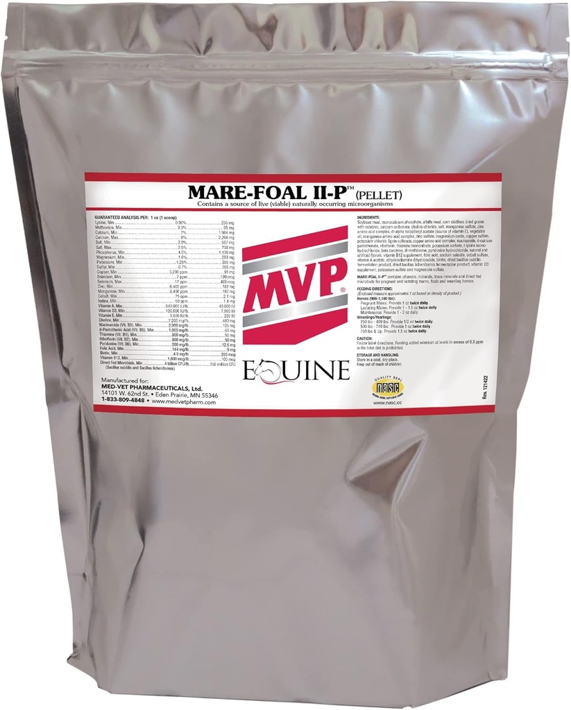 Mare Foal II-P (10lb) Balanserad multivitamin/Mineral Supplement för Mares, Foals & Yearlings