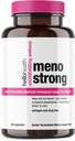 Menopause Supplements for Women – Meno Strong Perimenopause Supplement for Night Sweats Relief, Sleeplessness, Mood Swings, Natural Hormone Balance, Stress, Hot Flashes Menopause Relief - 60 Capsules