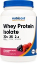 Nutricost Whey Protein Isolat (Strawberry Acai, 2 pund)