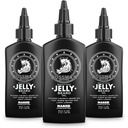 Bossman Jelly Beard Oil för Män - 3 Pack (12 oz i Total, Naked - Unscented) - Softens, Moisturizes & Conditions med naturliga ingredienser